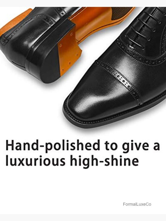 Men\'s Leather Oxford Dress Shoes Formal Lace-Up Comfort main image 5